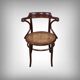 Curved beech armchair, Baumann house – early 20th century