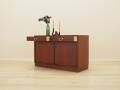 Danish mahogany veneered cabinet with drawers and lockable doors, 1970s