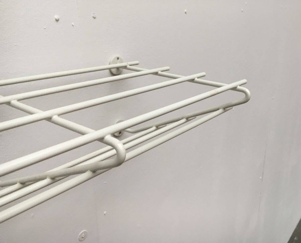 Mid-century modern minimalist metal coat rack from the 1960s.