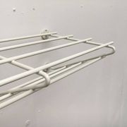 Mid-century modern minimalist metal coat rack from the 1960s.