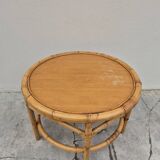 Table basse en rotin, 1960
