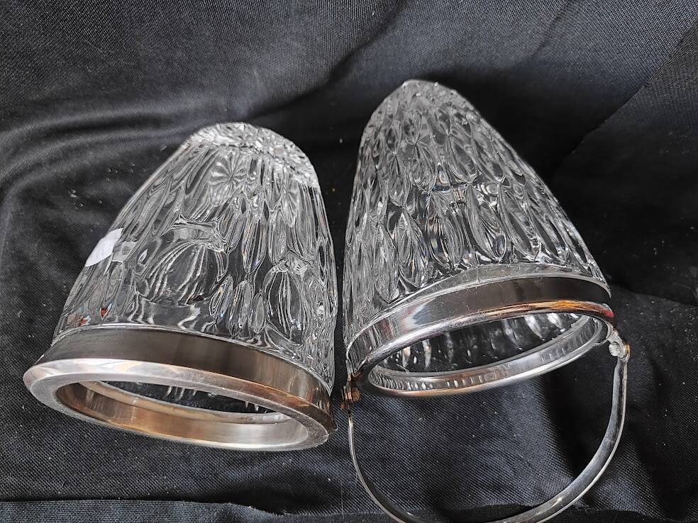 1960 / Cristal d'Arques? / 2 Ice Buckets