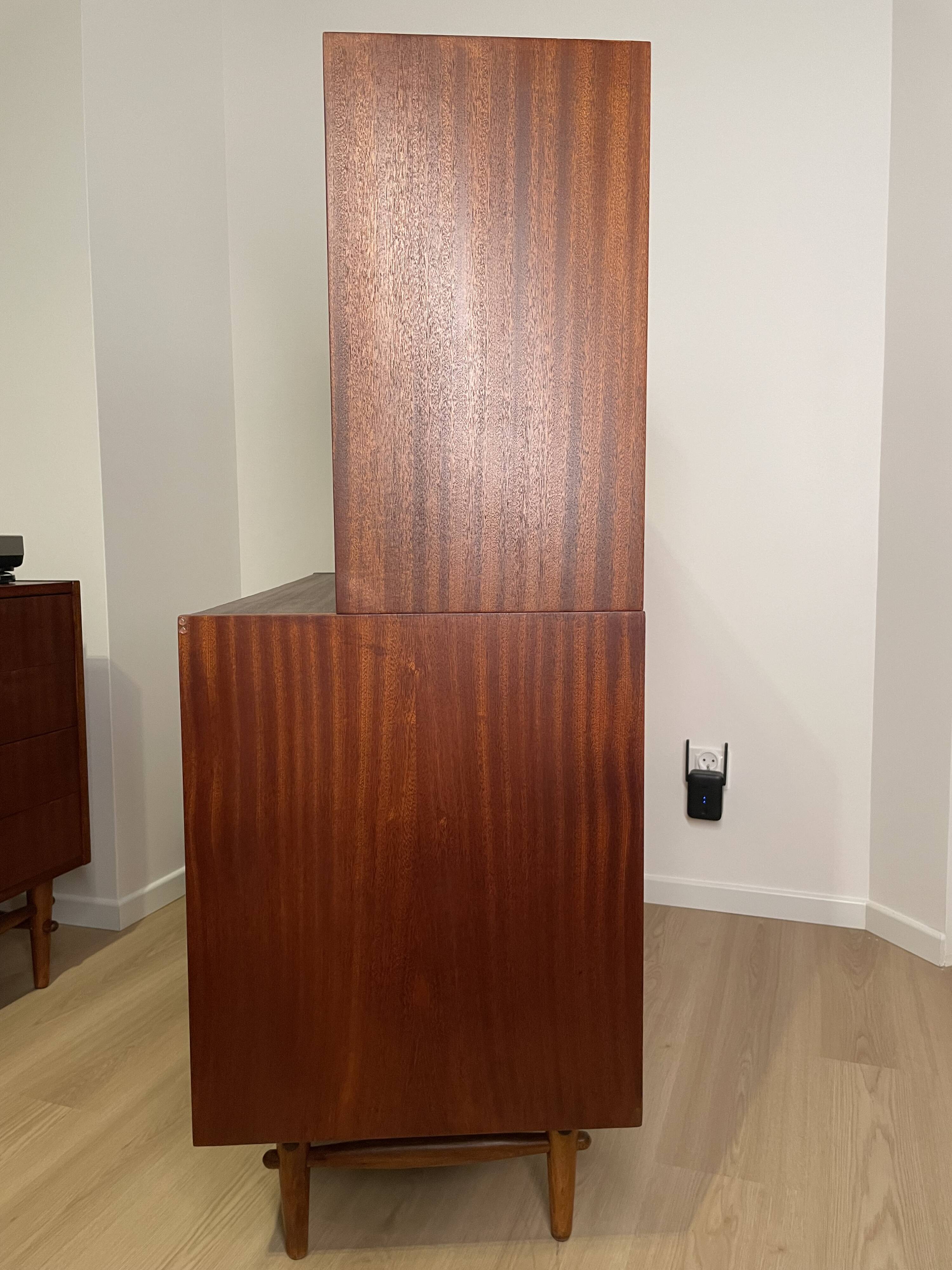 Vintage 1950s bar cabinet / Eastern European modernist sideboard
