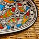 Tunisian dish with fish decoration – Slama pottery (Nabeul)