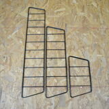 1970s modular wall-mounted bookcase shelf