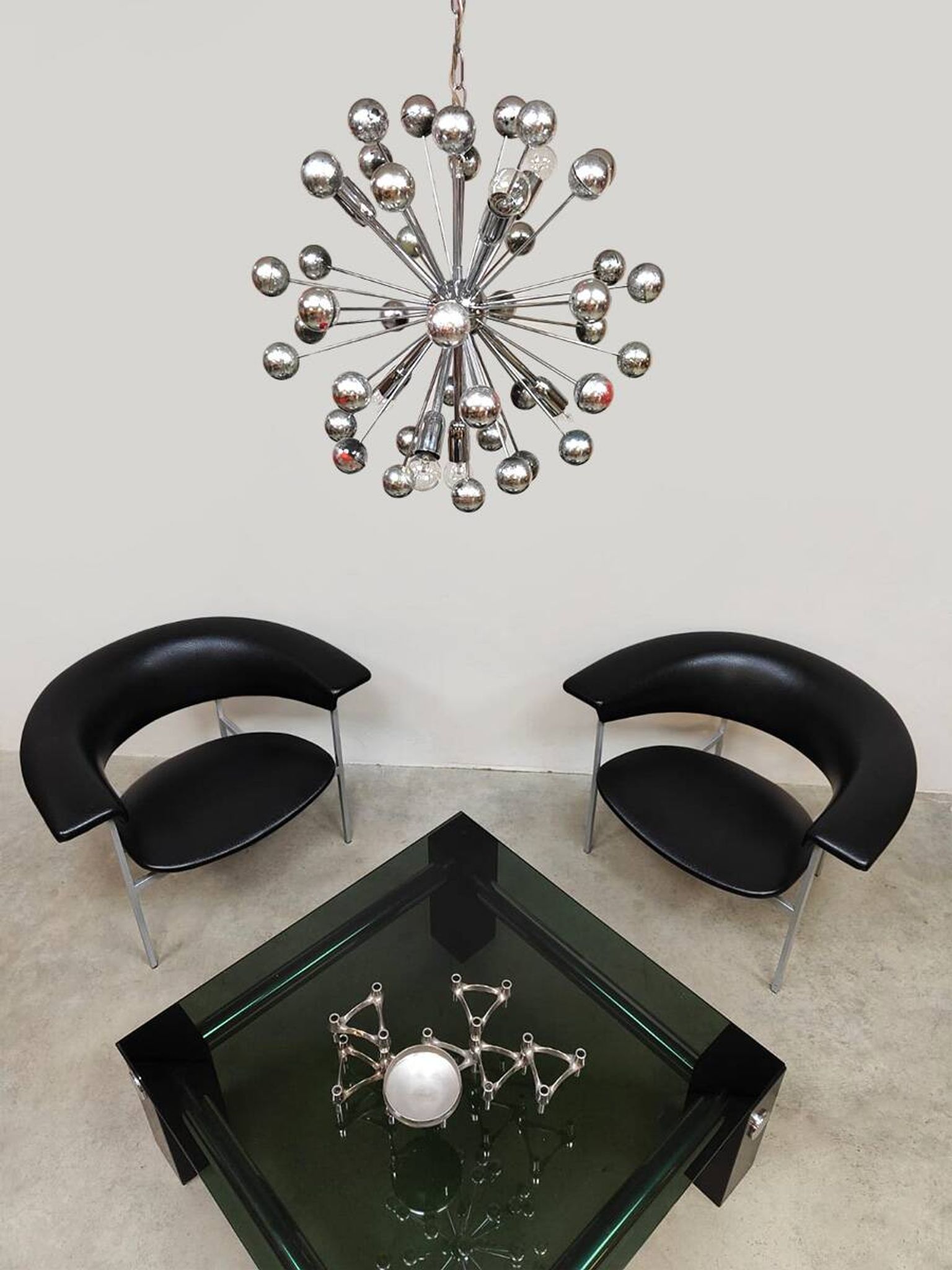 Chandelier vintage design Sputnik Cosack Leuchten 'Ere du spatial'