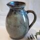 Vintage glazed stoneware pitcher