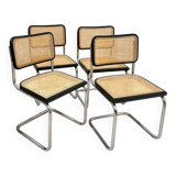 Set of 4 black B32 chairs