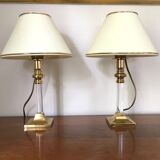 Pair of bedside lamps 80s
