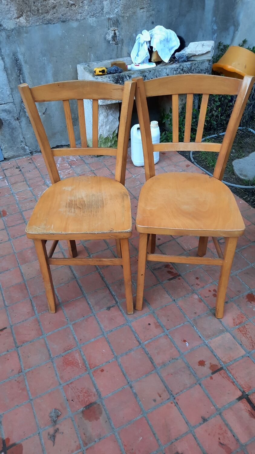 Lot de 8 chaises bistrot