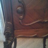 Bedside table on top and marble interior