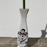 Small white Pierrot vase