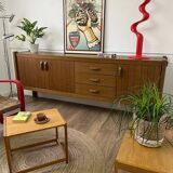 Large vintage brutalist sideboard