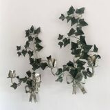 Pair of ivy wall lights