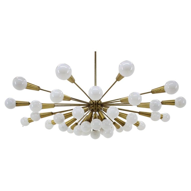 Rare Mid Century Chandelier Sputnik, Atomic, 1960s