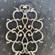 Pewter trivet, vintage apples model