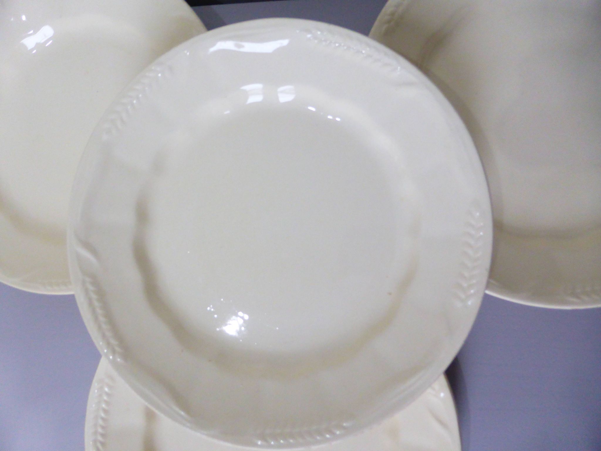 Set of 4 vintage flat plates from Moulin des Loups and St Amand 210369