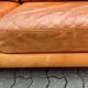 Danish Modern Mid Century Vintage Cognac Leather Sofa