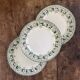 3 "Murier" ironstone dessert plates from Saint Amand and Hamage