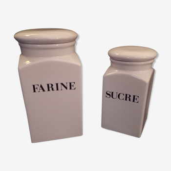 Pots à farine et sucre