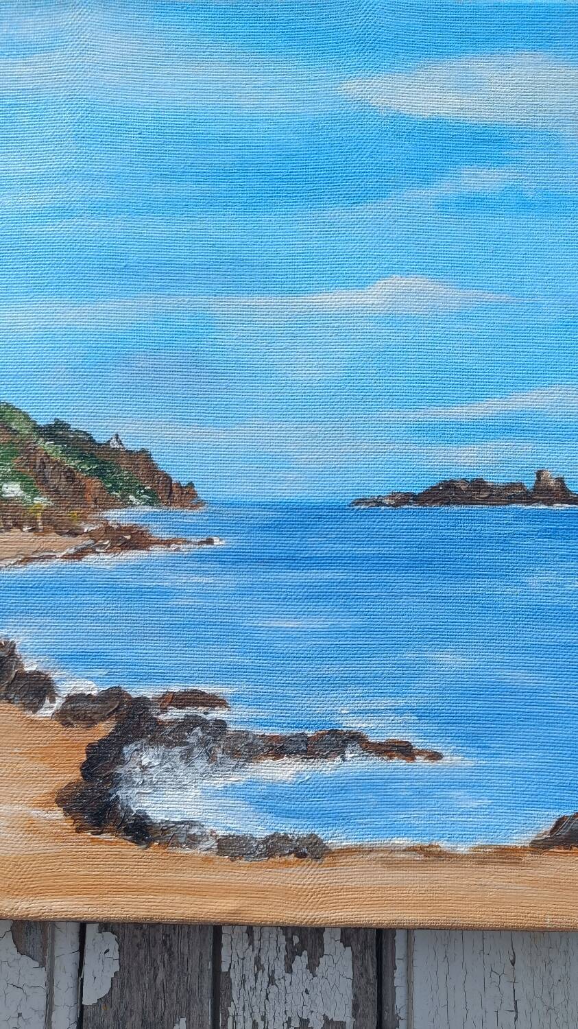 Painting on canvas Cancale