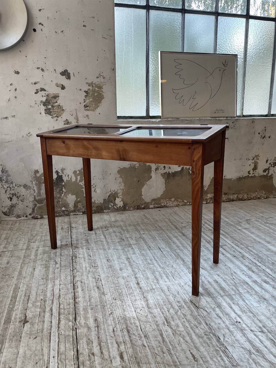 50s display cabinet side table