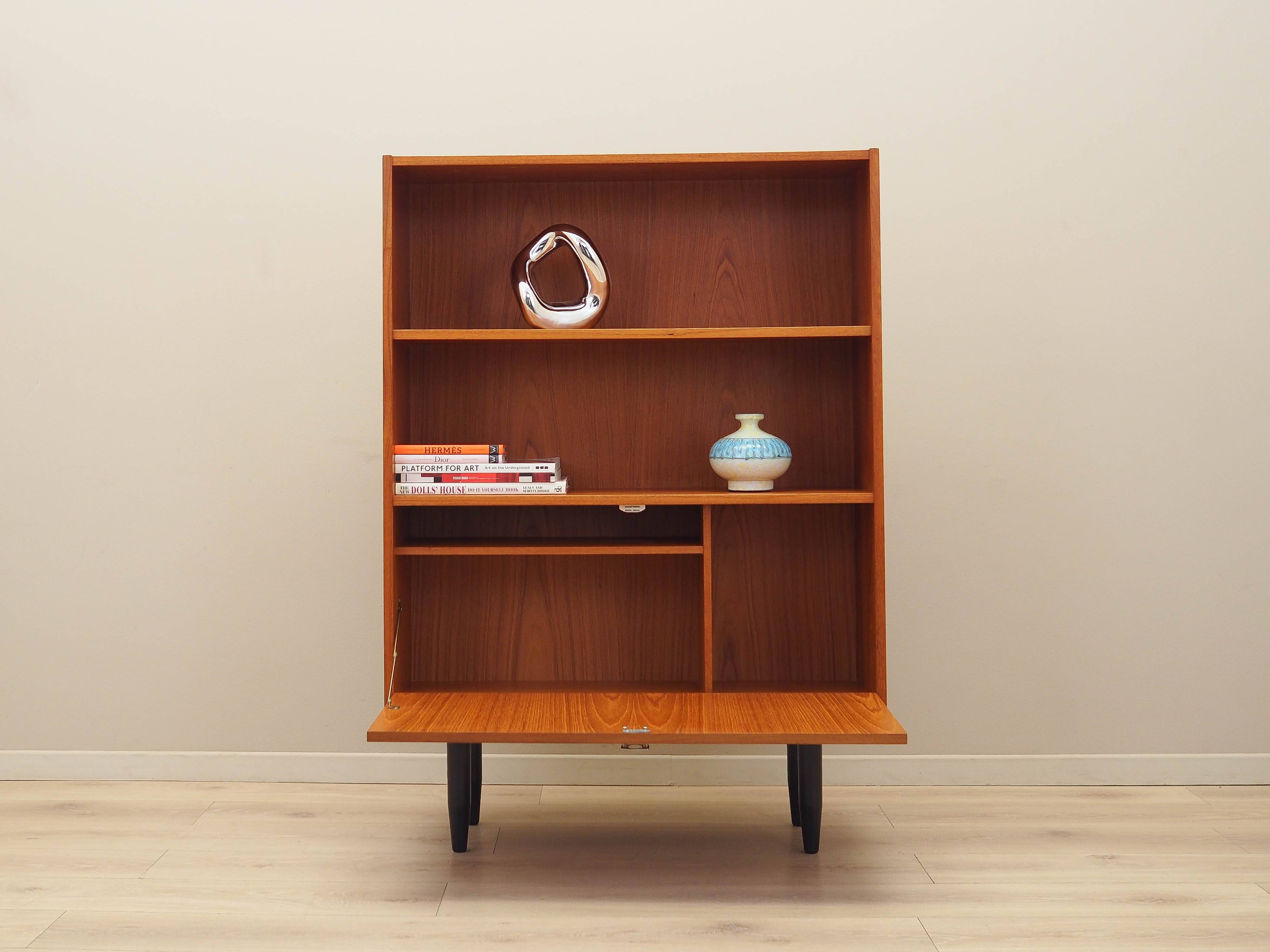 Teak bookcase, Danish design, 1960s, production: Denmark