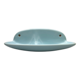Sky blue soap dish vintage 70s