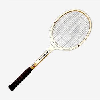 Ancient wood tennis racket - rossignol lady pro - channel lm 4 1/4 - usa