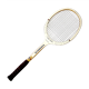 Ancient wood tennis racket - rossignol lady pro - channel lm 4 1/4 - usa