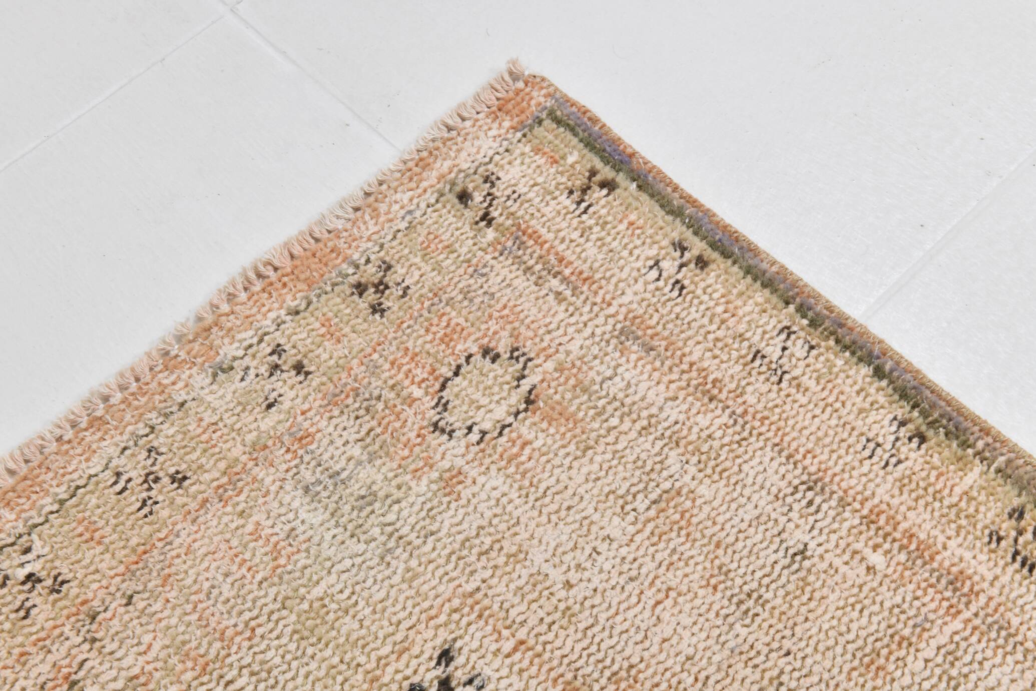 7X11 Pale Orange Beige Turkish Aea Rug, 202x320Cm SK 21060