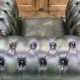 Chesterfield leather armchair from the 70s