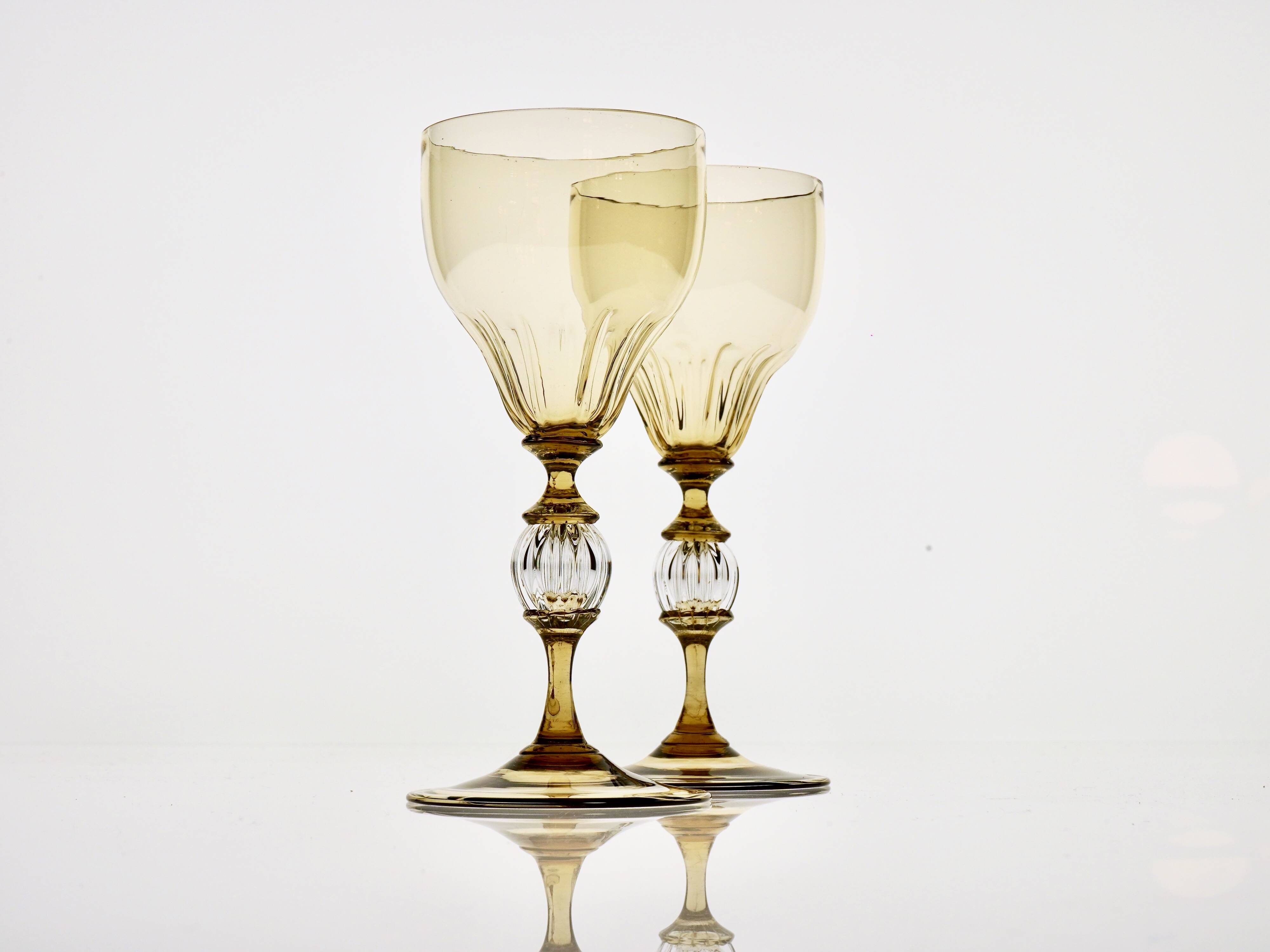 Calici in glass smoked from Cenedese Murano