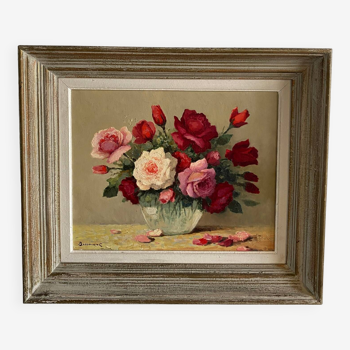 Painting bouquet of roses