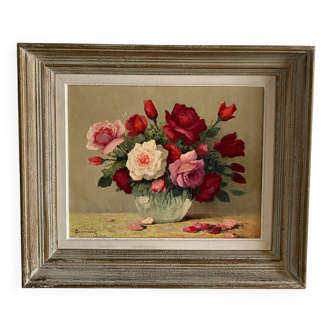 Painting bouquet of roses