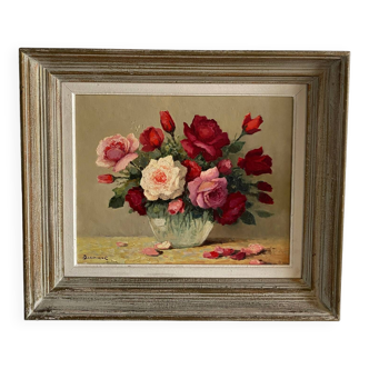 Peinture bouquet de roses