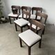 Set of 6 brutalist chairs from the 1940s