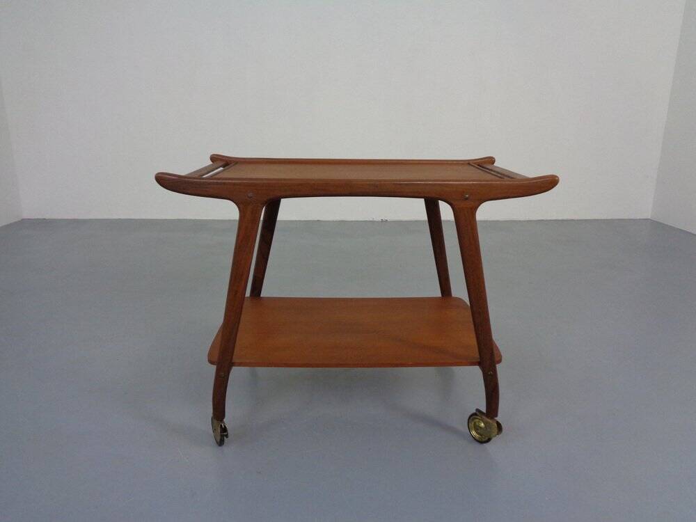Danish Organic Teak Tea Cart, 1960s