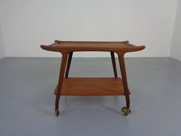 Danish Organic Teak Tea Cart, 1960s