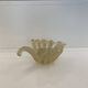 Murano Barovier 'Zebrati' Decor Glass Shell Bowl Hollywood Regency, 1960s