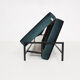 Green velvet daybed Netherlands 1950