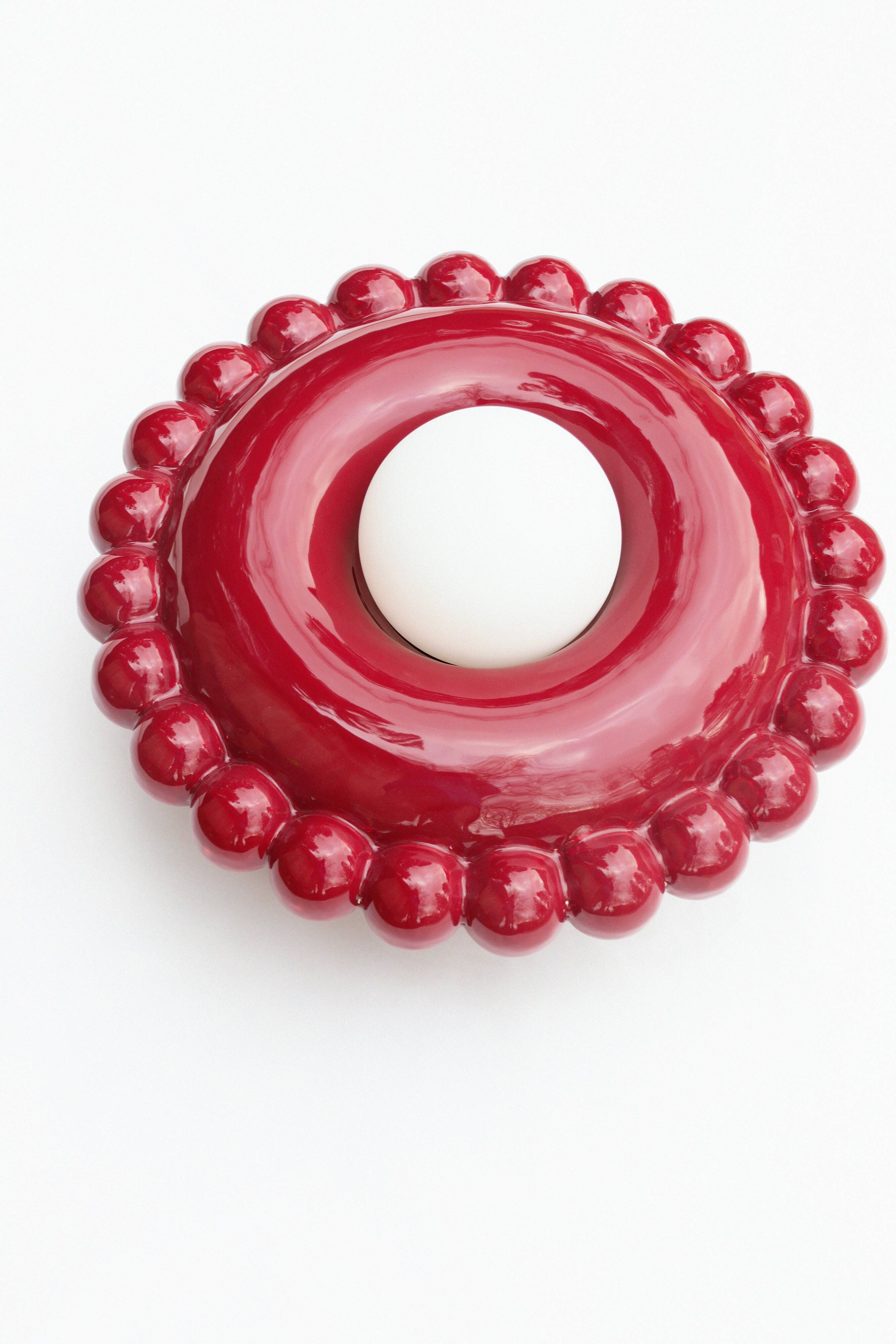 Luna Tall Bordeaux Wall Lamp