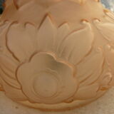 suspension  art déco en verre moulé