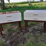 Pair of vintage bedside tables