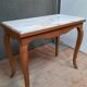 Table plateau marbre blanc