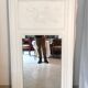 Fireplace trumeau mirror decorated with the attributes of music
