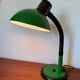 Green Aluminor articulated desk lamp from the 70s