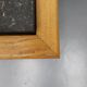 Vintage sidetable salontafel eikenhout graniet handgemaakt