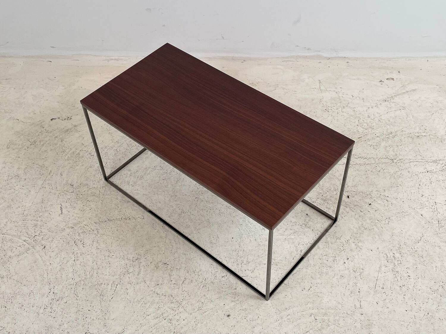 Contemporary teak side table or end table