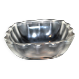 LALIQUE bowl emptier in frosted molded glass Art Deco wave